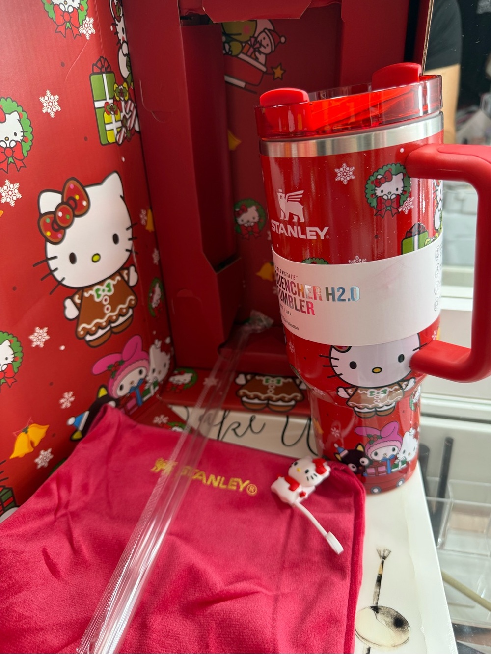 Stanley Red Hello Kitty Holiday Tumbler 40oz
